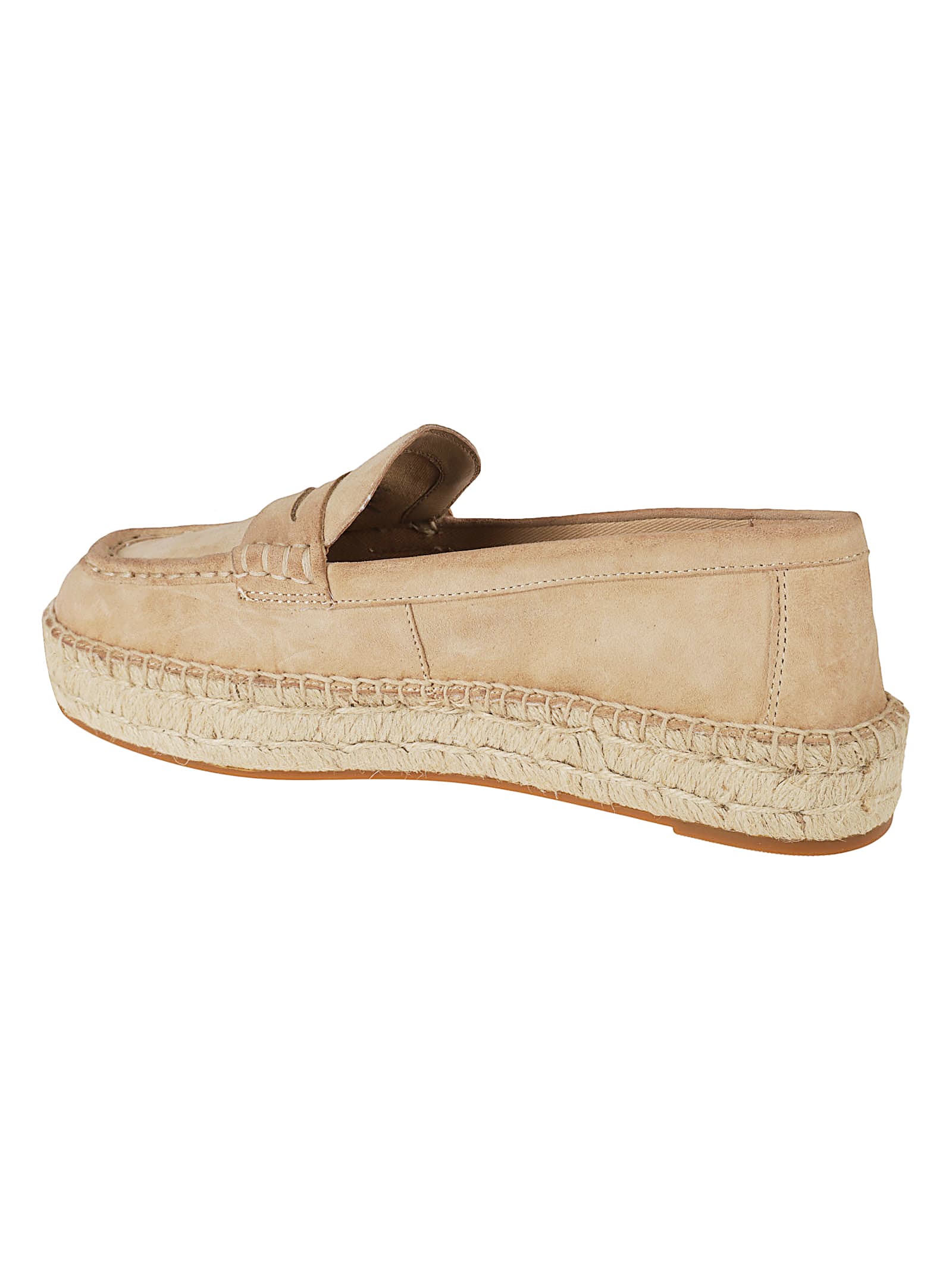 Ralph Lauren Luize Espadrillas Loafers In Beige