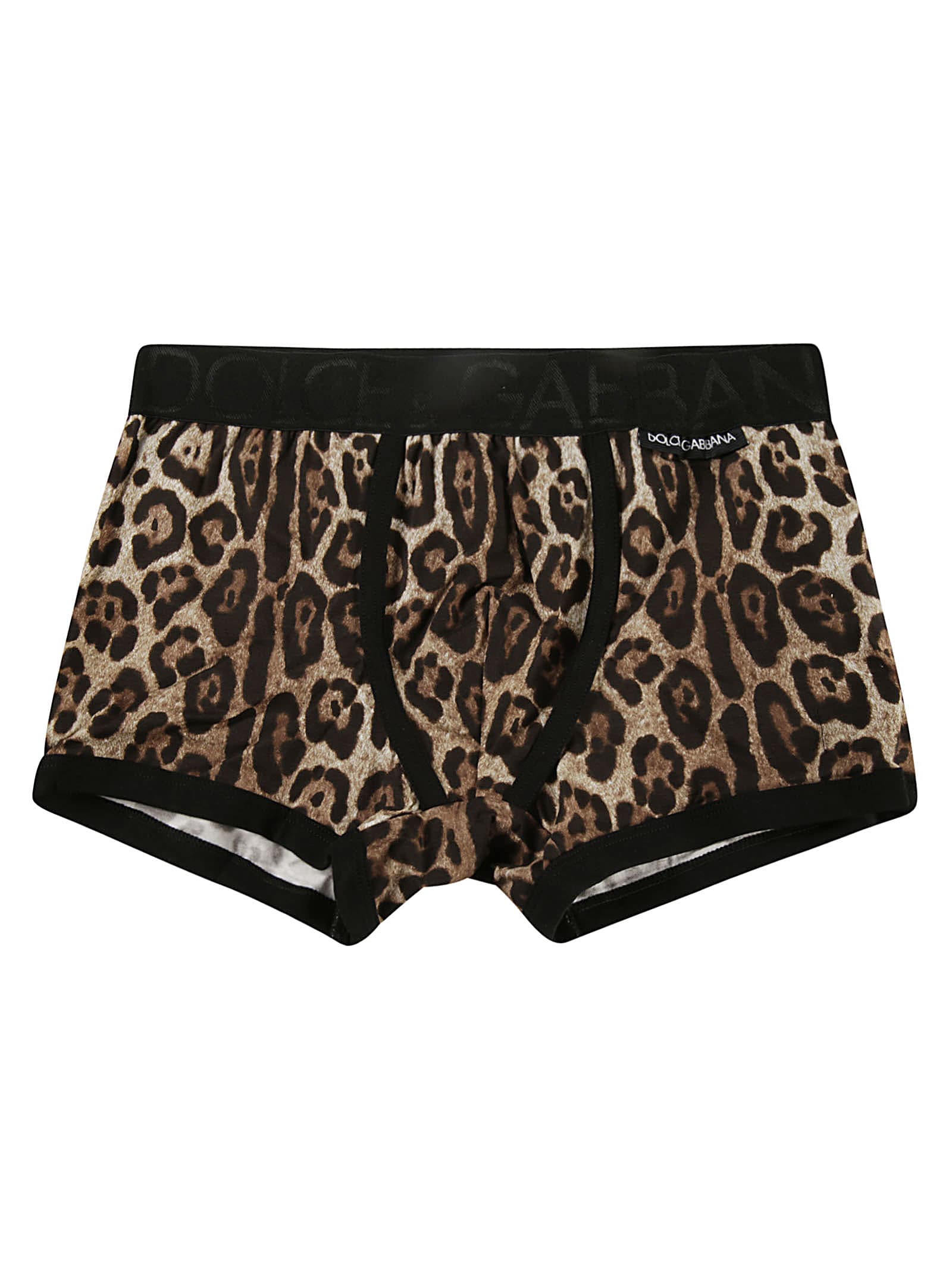Dolce & Gabbana Leopard Print Boxer Shorts