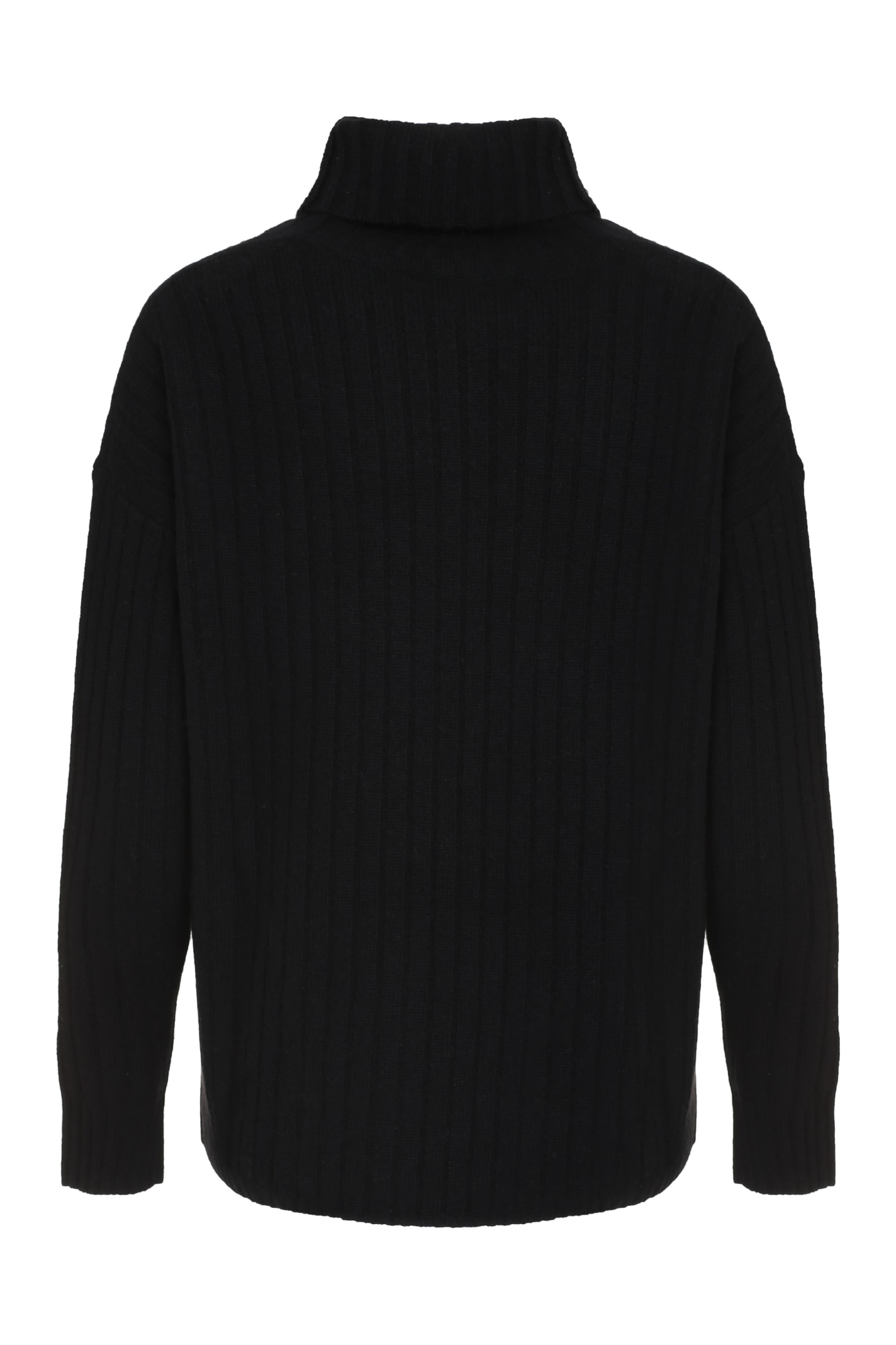 Max Mara Studio Abile Wool And Cashmere Sweater In Black