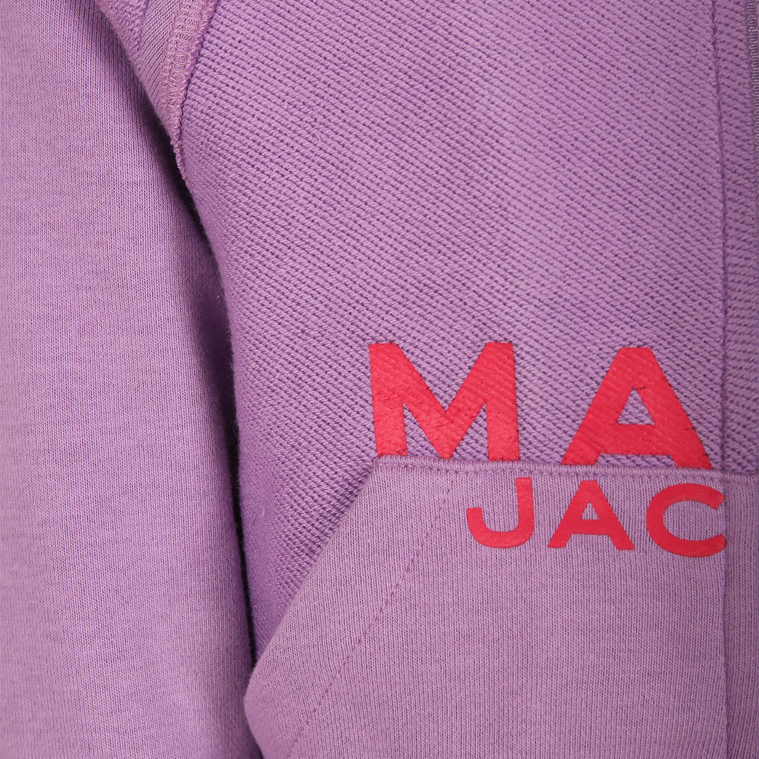 Marc Jacobs Logo Cotton-blend Hoodie In Violet