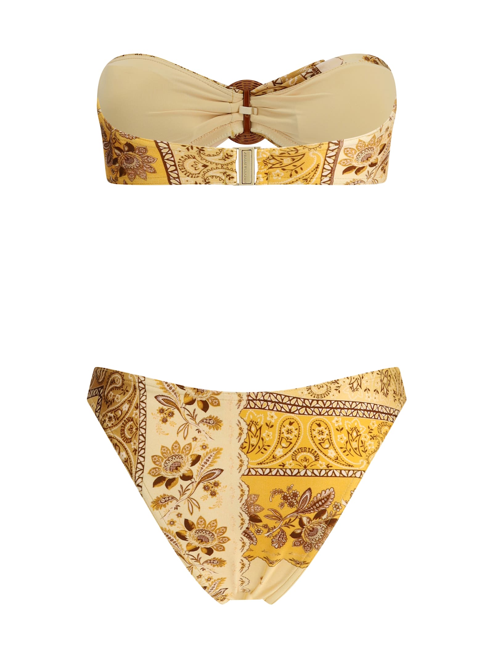 Zimmermann Women Lucky Bamboo Swimsuit In Yellow