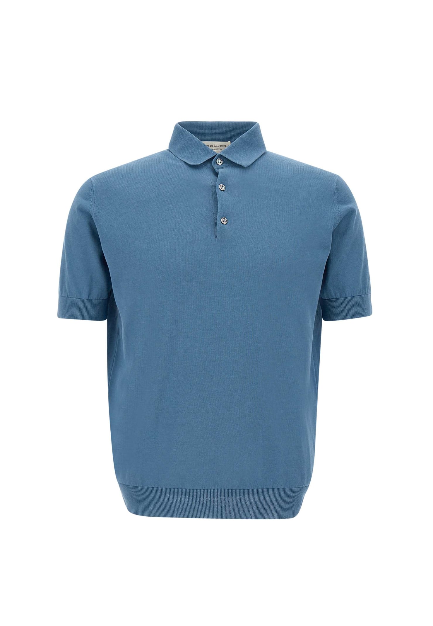 Cotton Crepe Polo Shirt