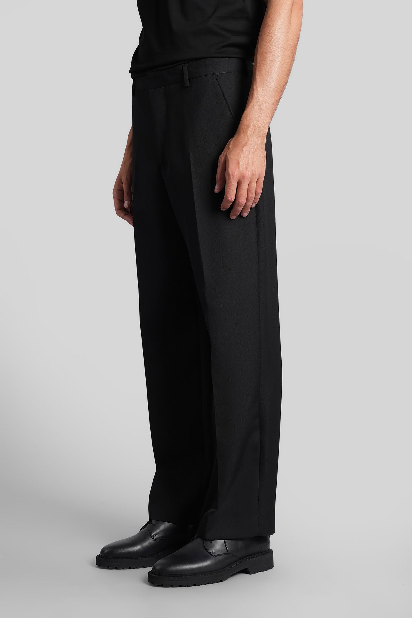 Costumein Alain Pants In Black Wool In Black