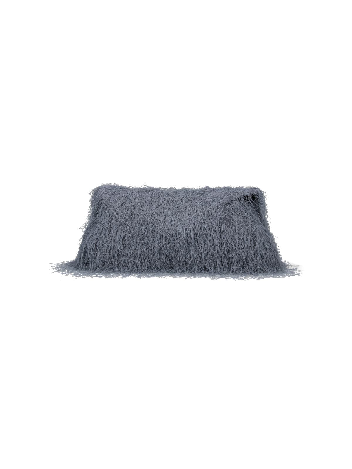 Dries Van Noten Fringed Shoulder Bag In Gray