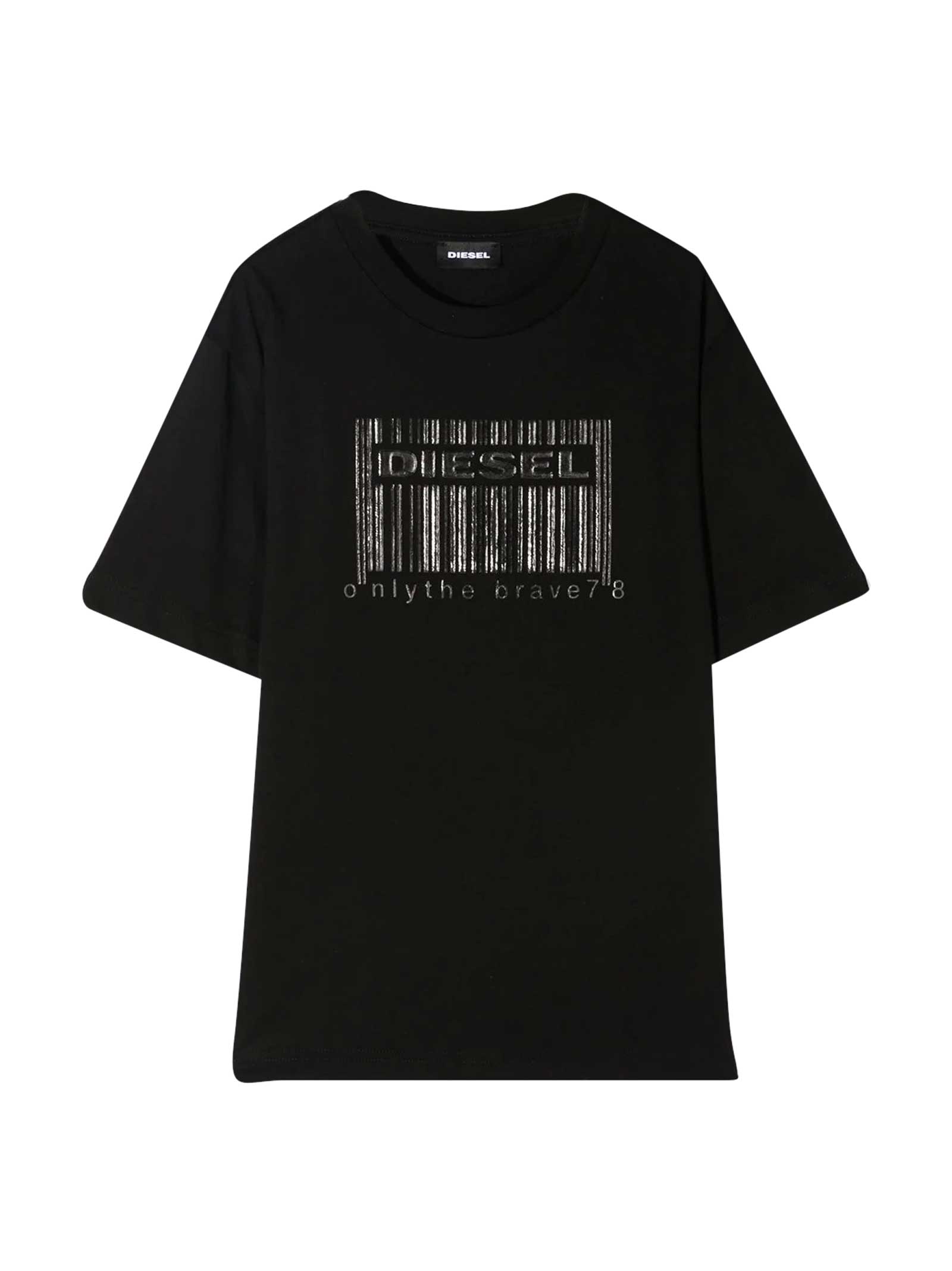 Diesel Kids' Black T-shirt