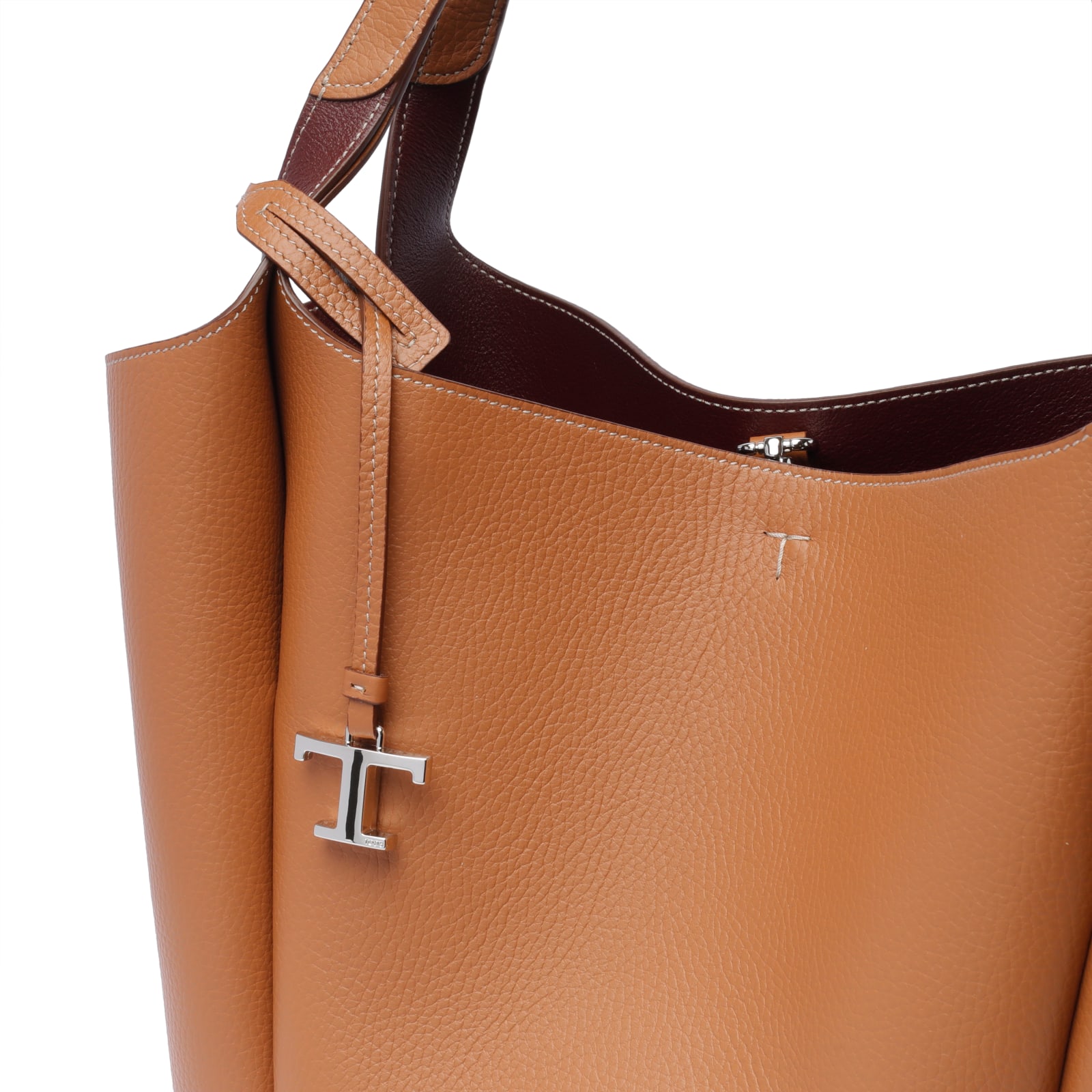 Shop Tod's Leather Bucket Bag In 9p13