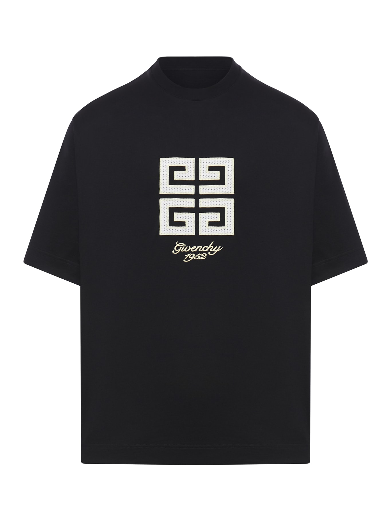 Shop Givenchy 4g Cotton T-shirt In Black