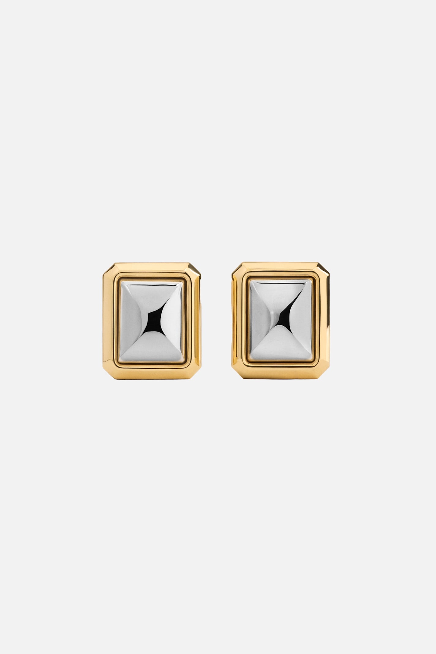 Jacquemus Geometric Square Drop Earrings In Multi