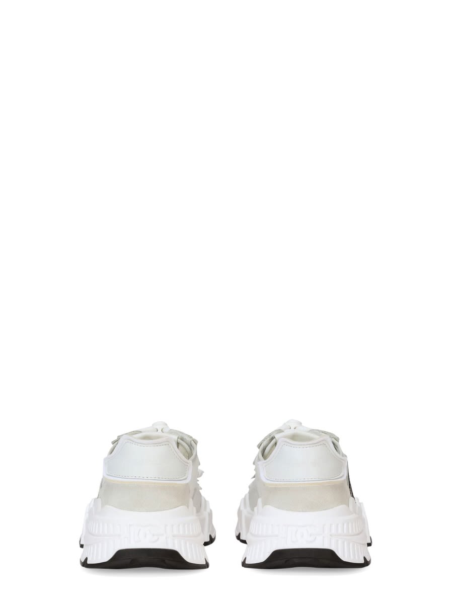 Shop Dolce & Gabbana Low Cro+ny+gom+v.nap White Sneaker