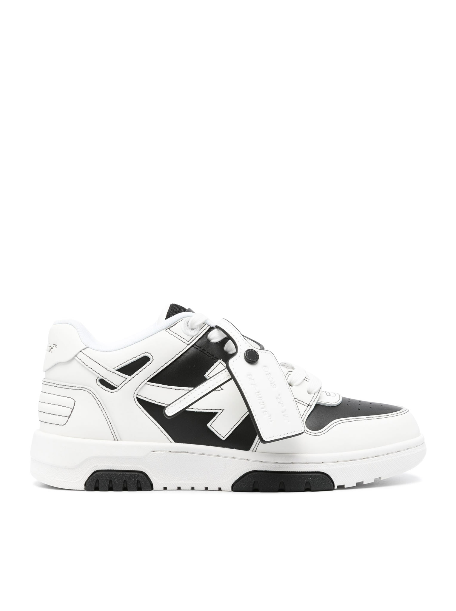 Off-white Out Of Office Calf Leather In Black White