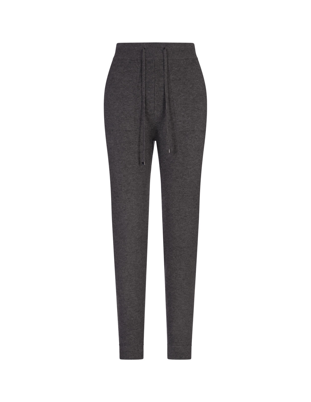 Shop 's Max Mara Dark Grey Opera Trousers In Medium Grey