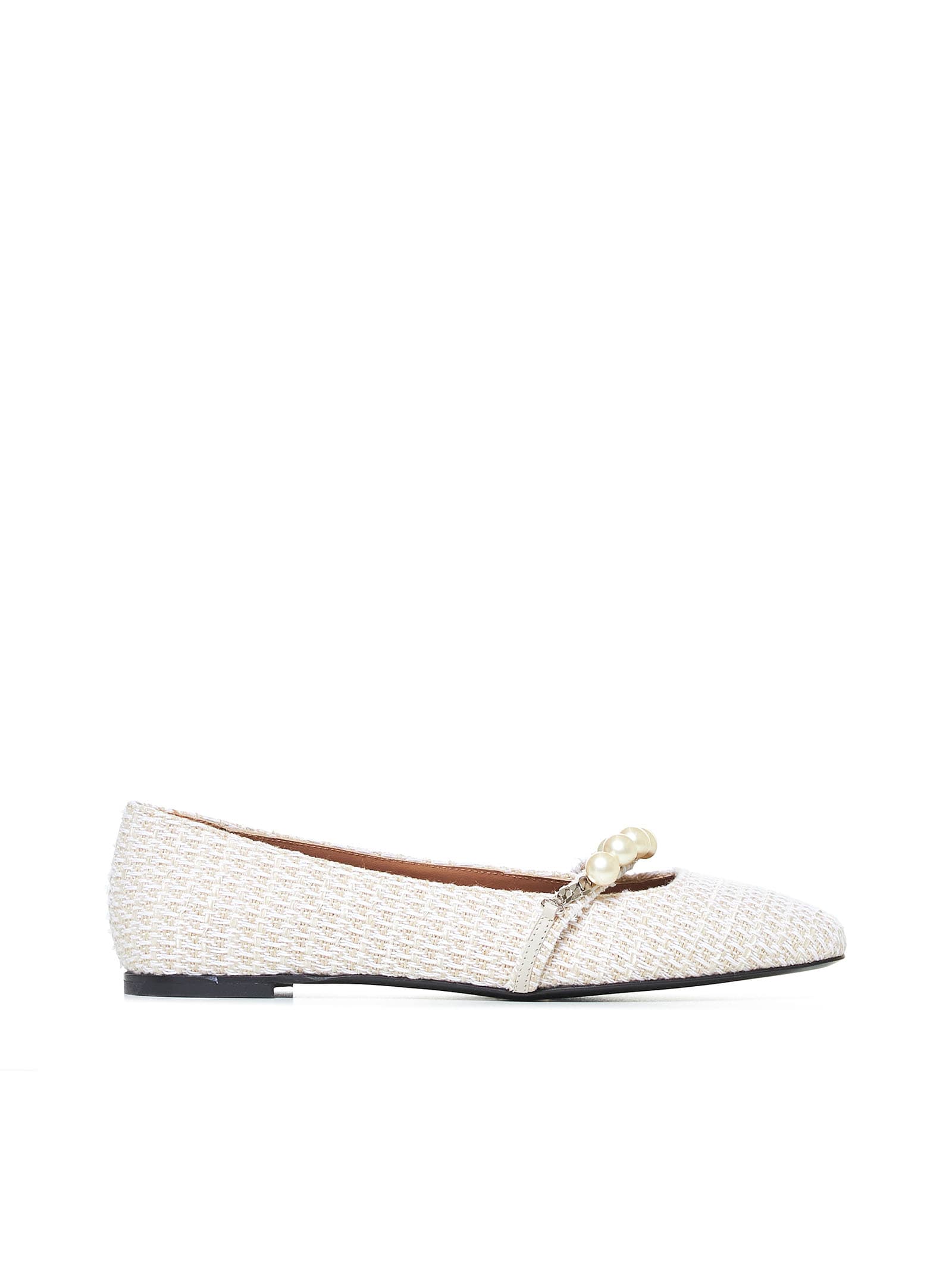 Shop Roberto Festa Flat Shoes In White