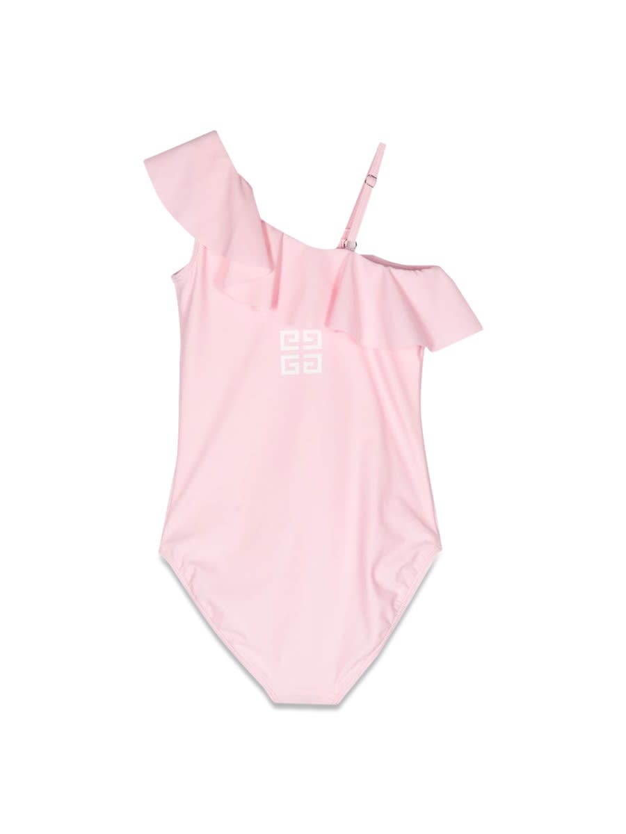 Givenchy Girls Sunset Print Swimming Costume In Pink