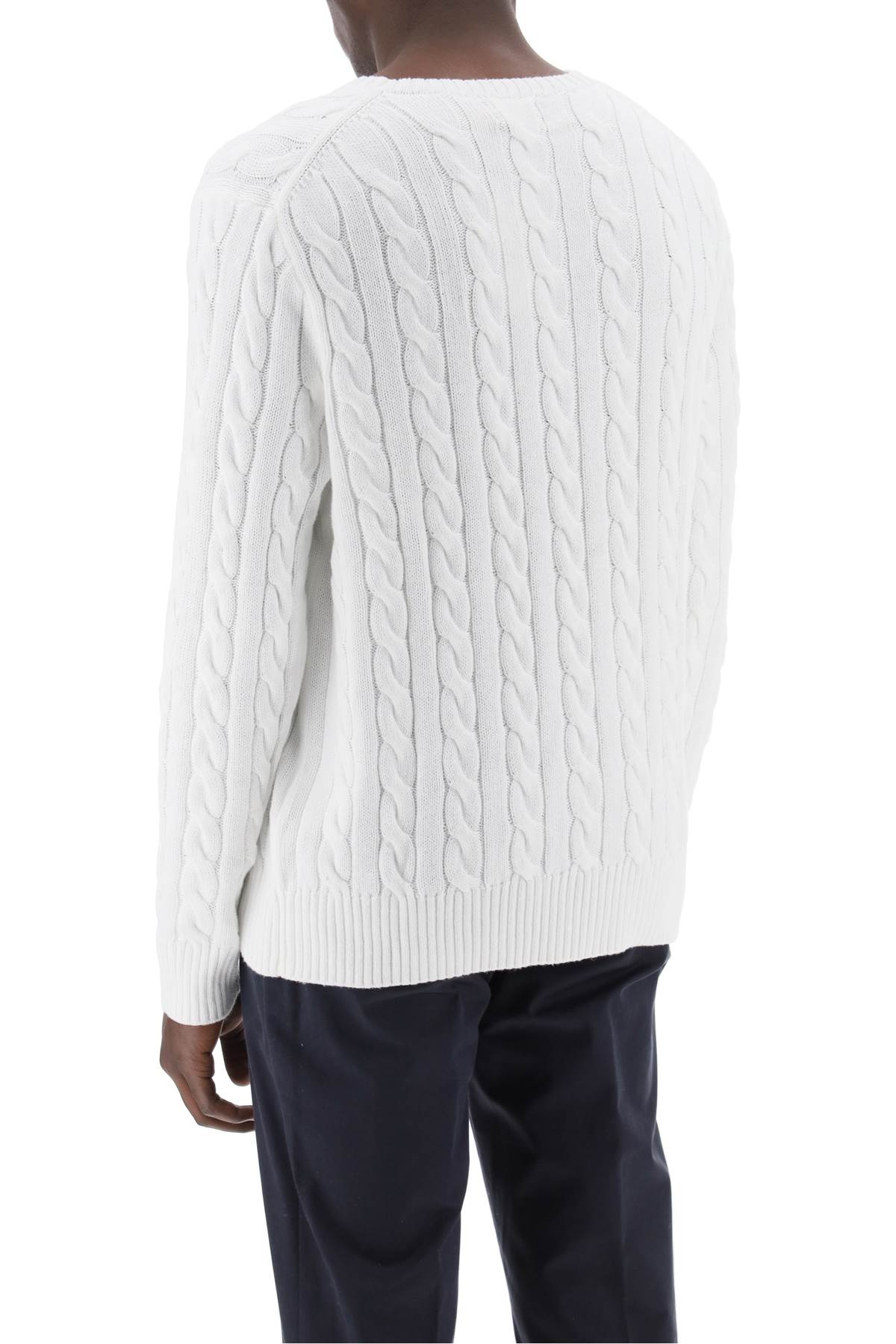 Shop Polo Ralph Lauren Cotton-knit Sweater In White (white)