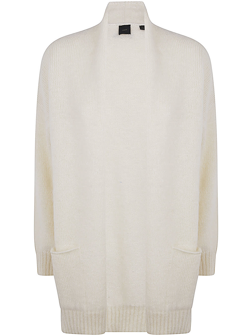 Shop Pinko Cornish Rex Mahair Cardigan In White