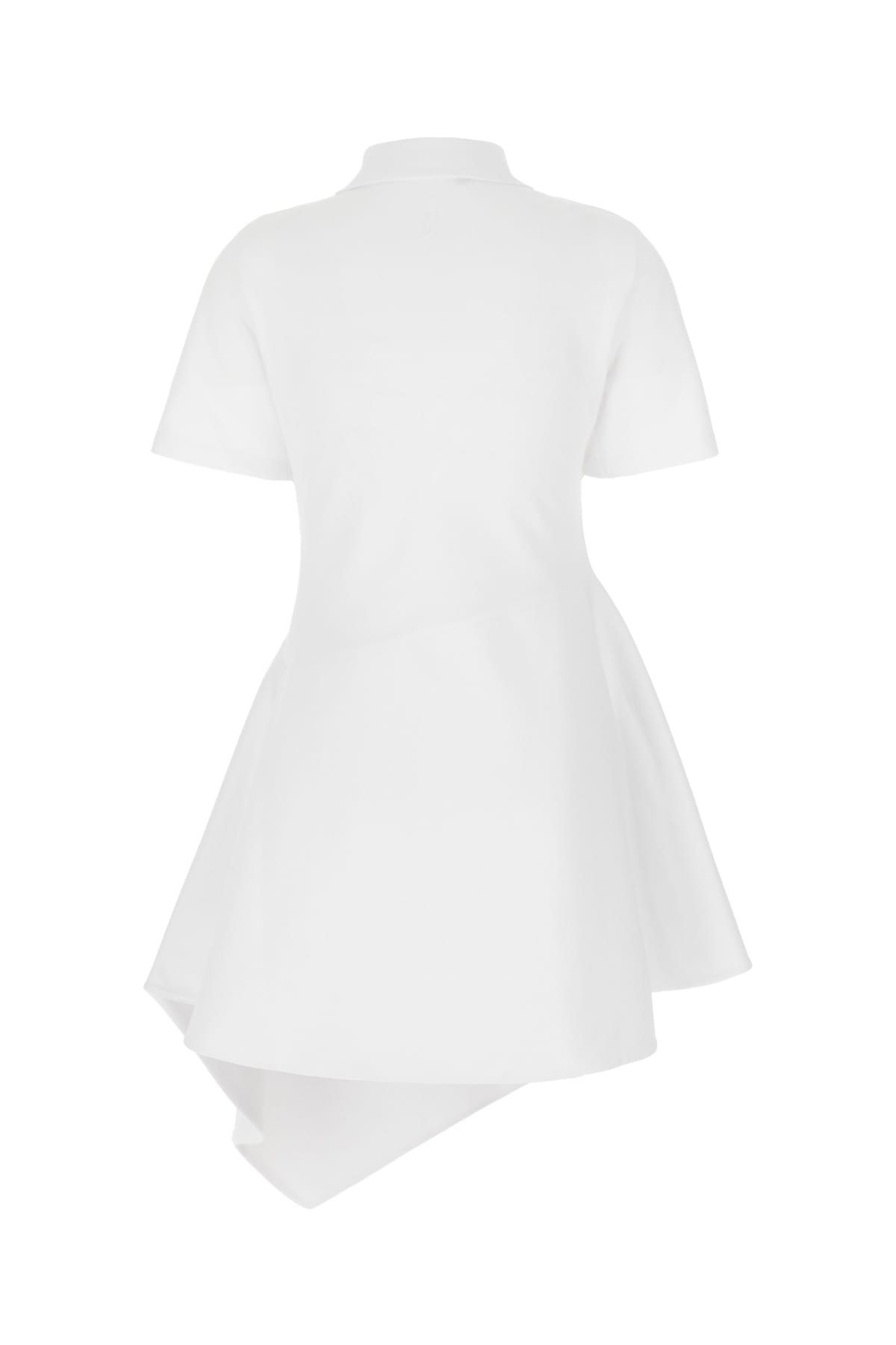 JW ANDERSON WHITE PIQUET POLO DRESS 