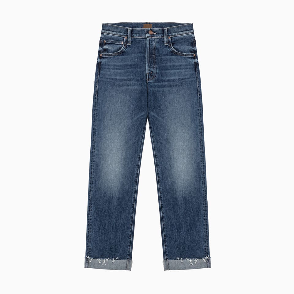 MOTHER THE SCRAPPER CUFF MOTHER JEANS