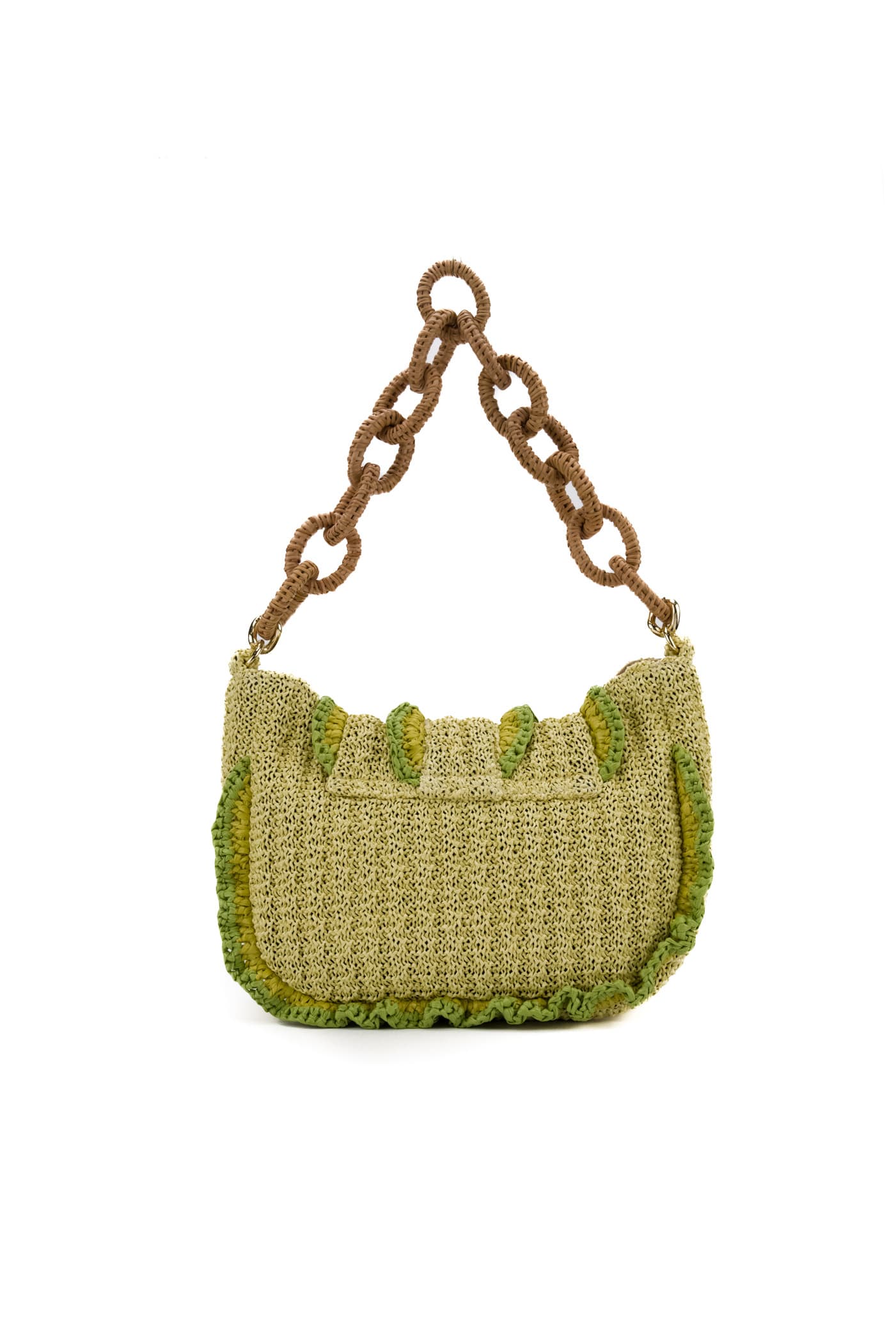Shop Viamailbag Maggie Knit Bag In Verde