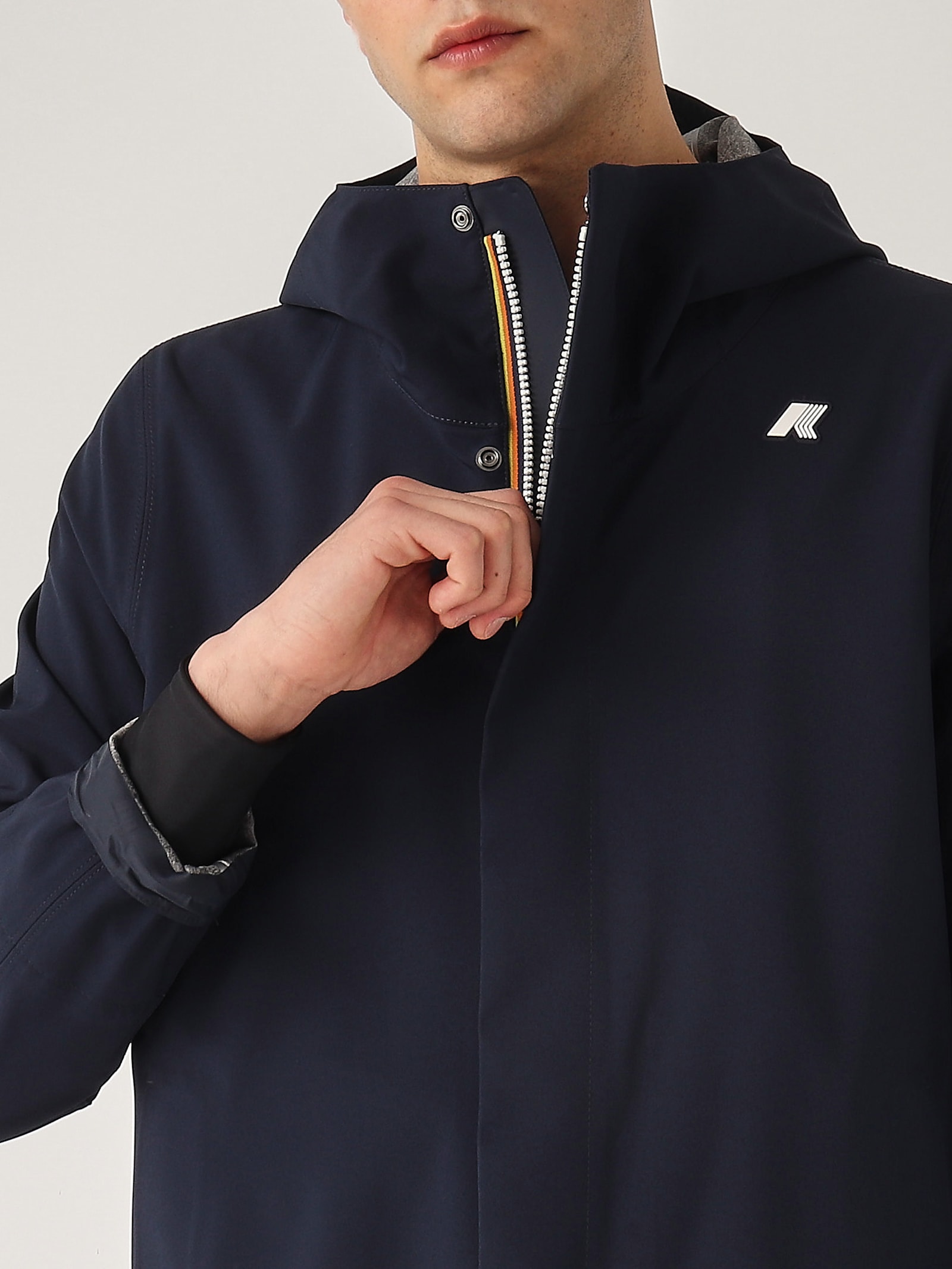 K-way Duke Bonded Jacket In Navy