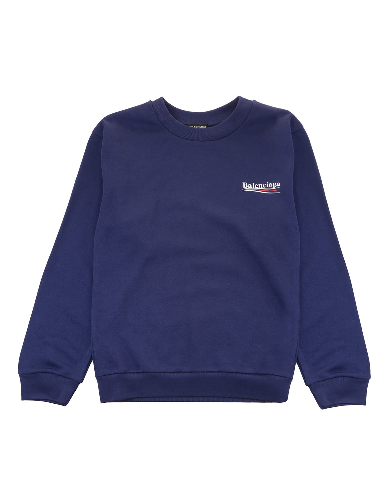 blue balenciaga sweater