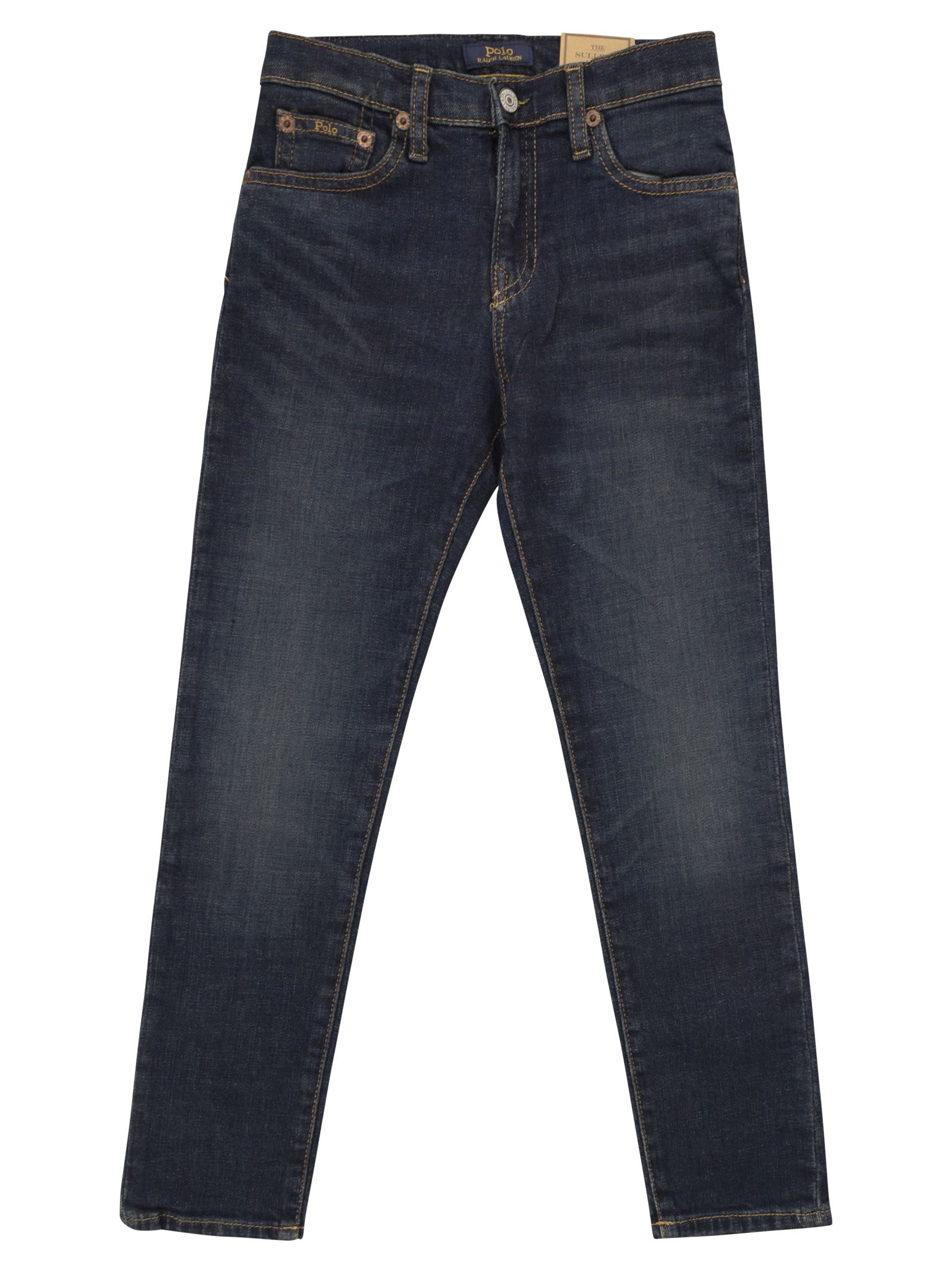 Polo Ralph Lauren Kids' Sullivan Jeans Slim Stretch In Dark Denim