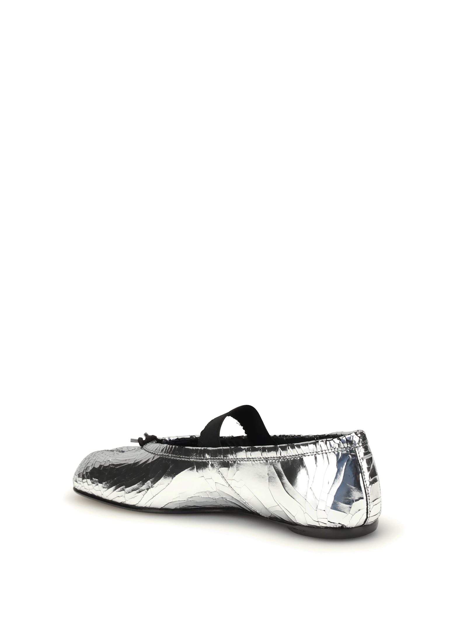 Maison Margiela Ballerinas In Silver