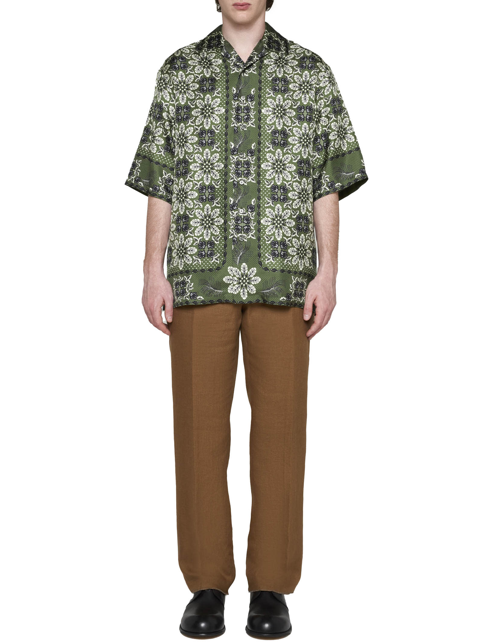 Shop Etro Shirt In Stampa F.do Bianco