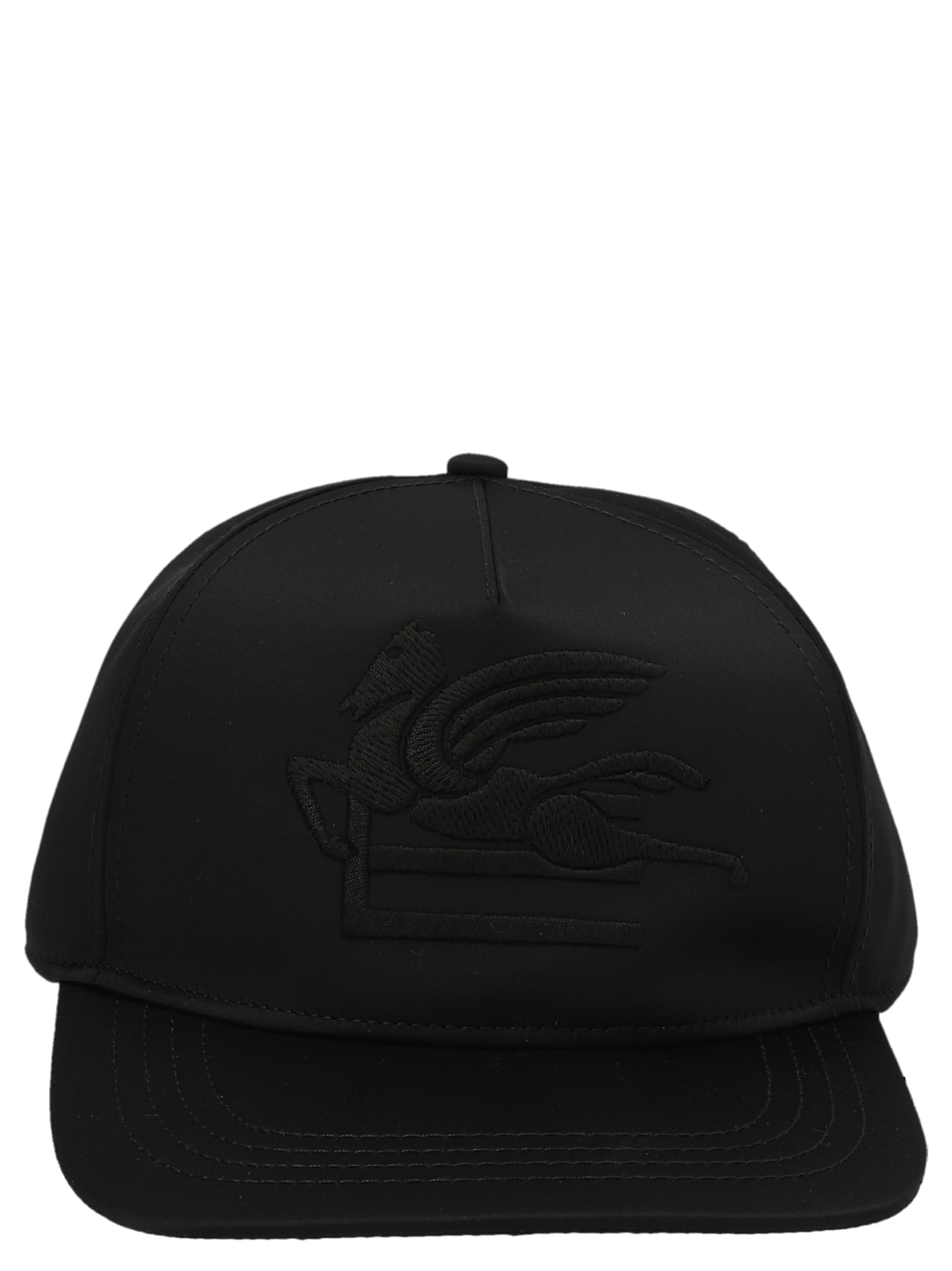 Shop Etro Logo Hat In Black