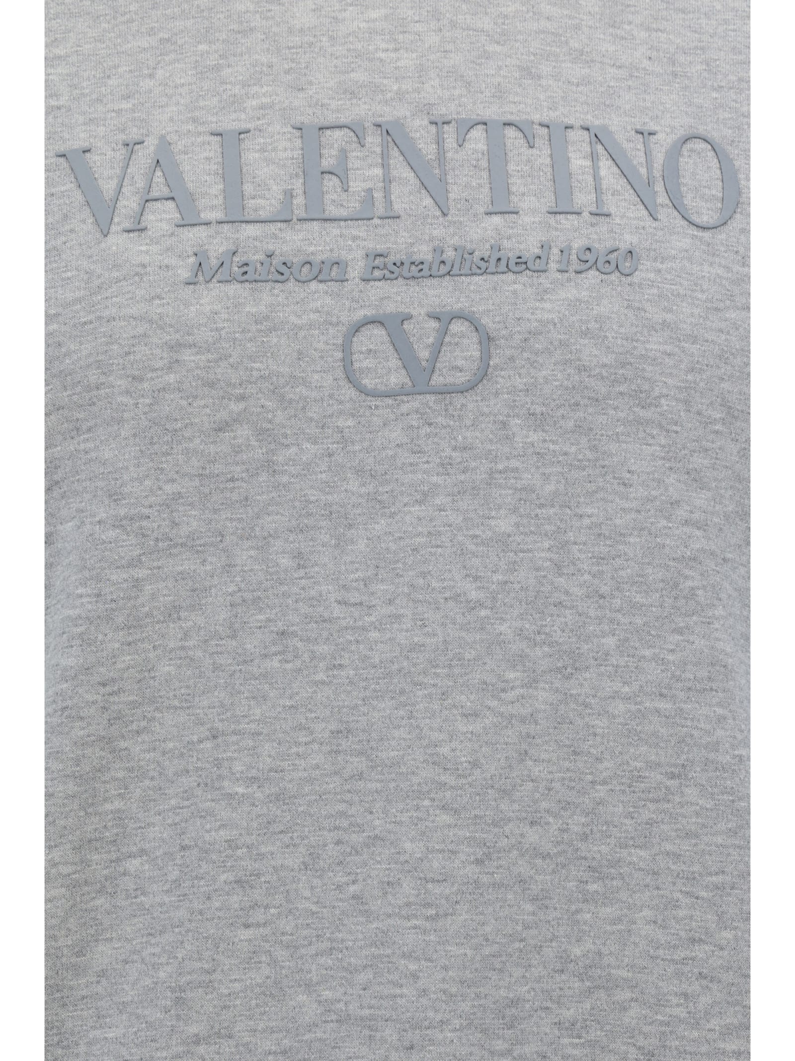 Shop Valentino Sweatshirt In Grey