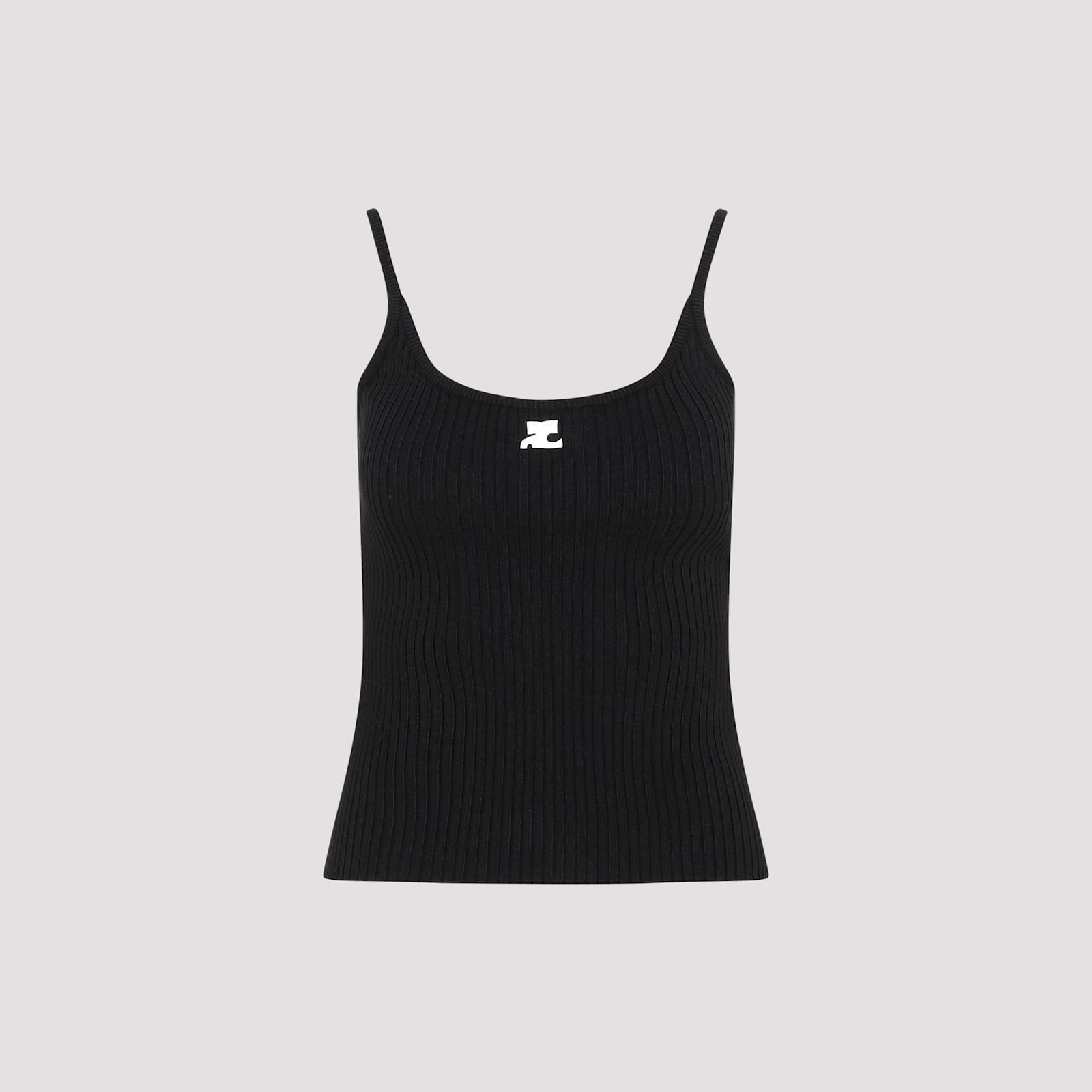 Courrèges Rib Knit Tank Top