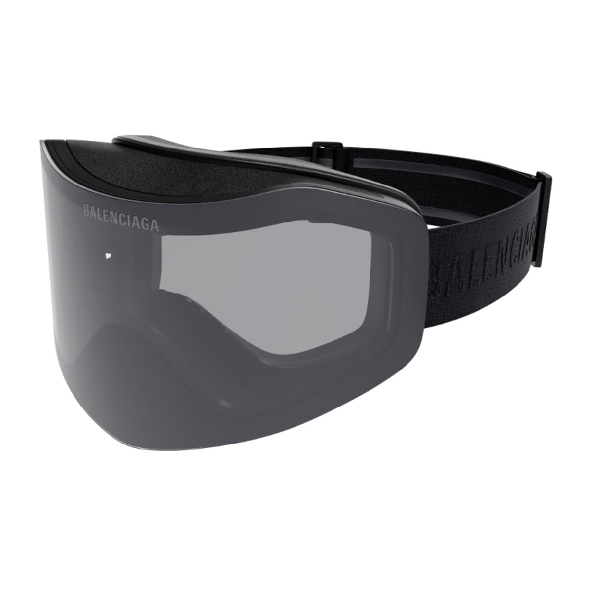 Balenciaga Bb0379s Linea Extreme Bb0379s Ski Mask 001 Black Smoke Sunglasses In Black