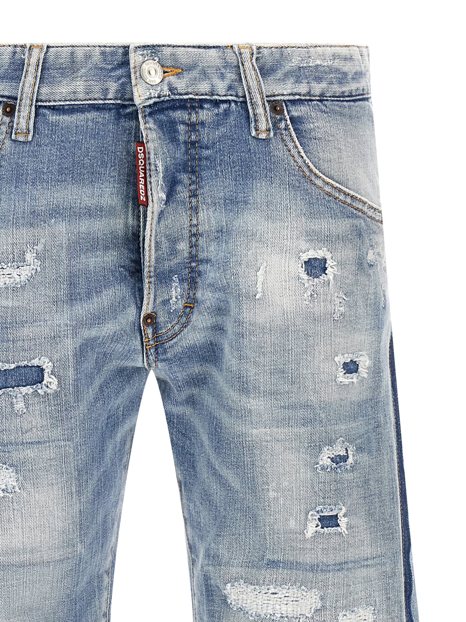 Dsquared2 Better Collaboration Mother Jeans Style In Blue
