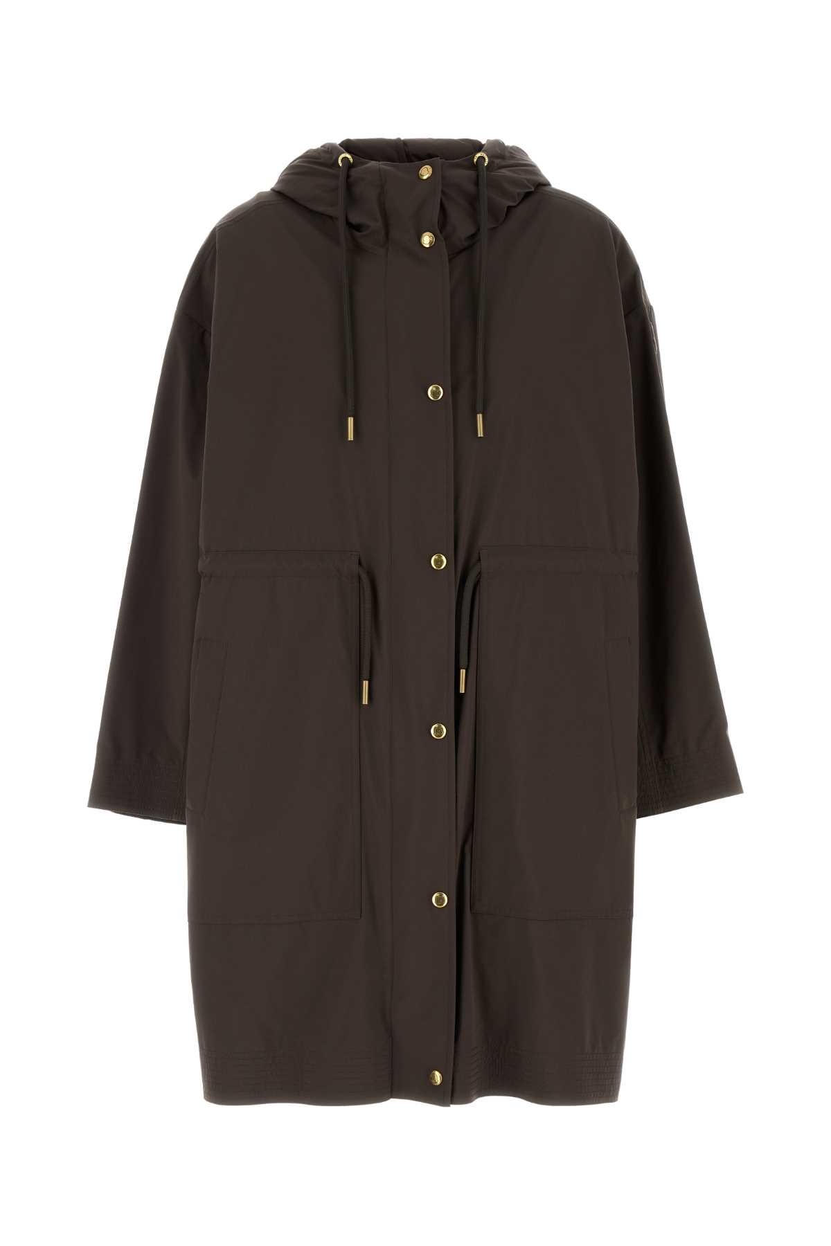 Brown Nylon Sainbel Parka