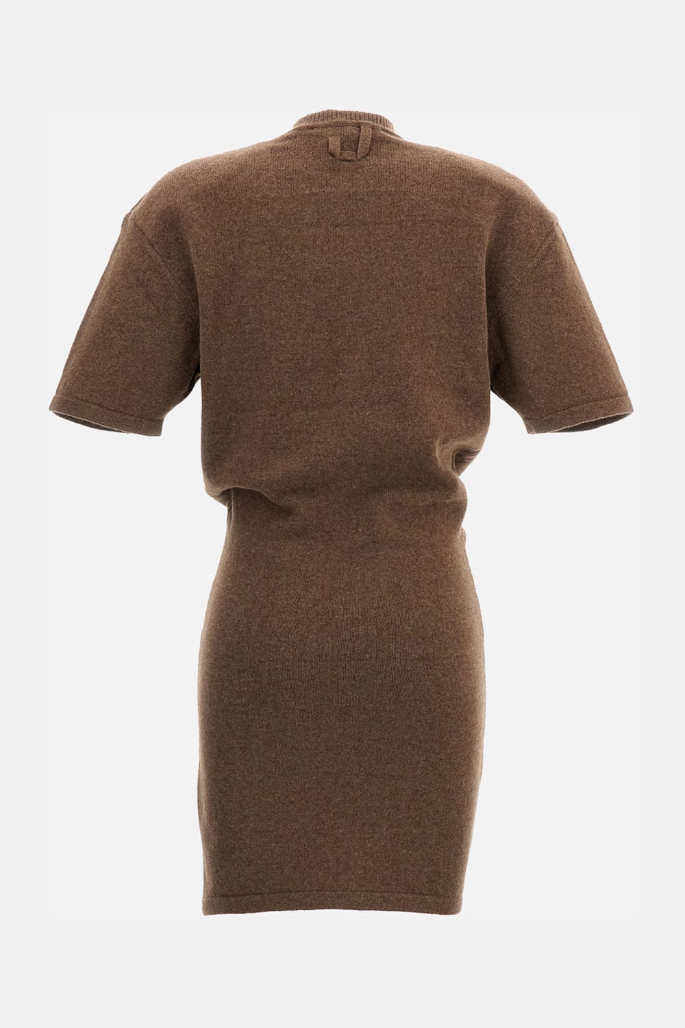 Jacquemus Robe Maille Castagna Dress In Brown
