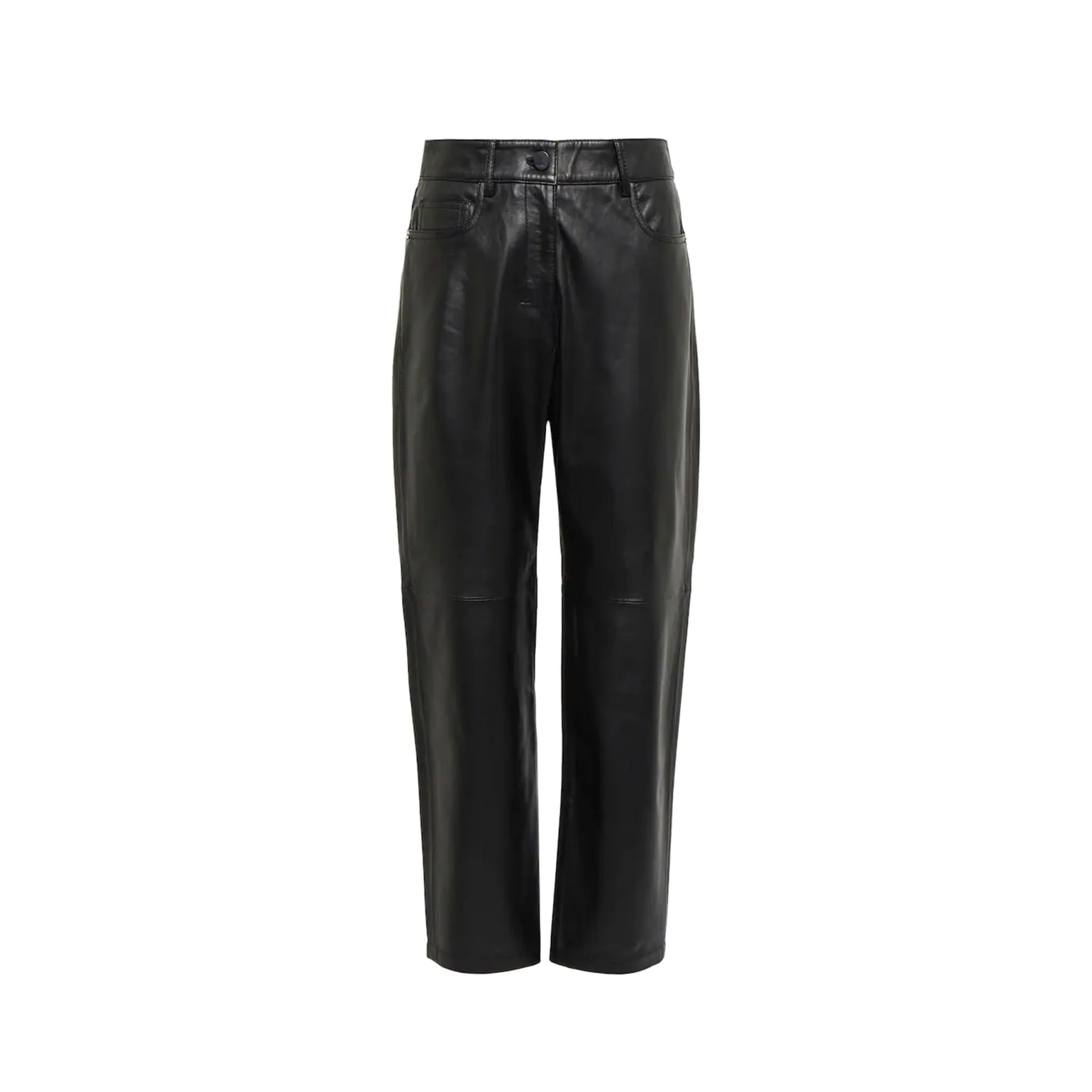 Shop 's Max Mara Liana Leather Pants In Black
