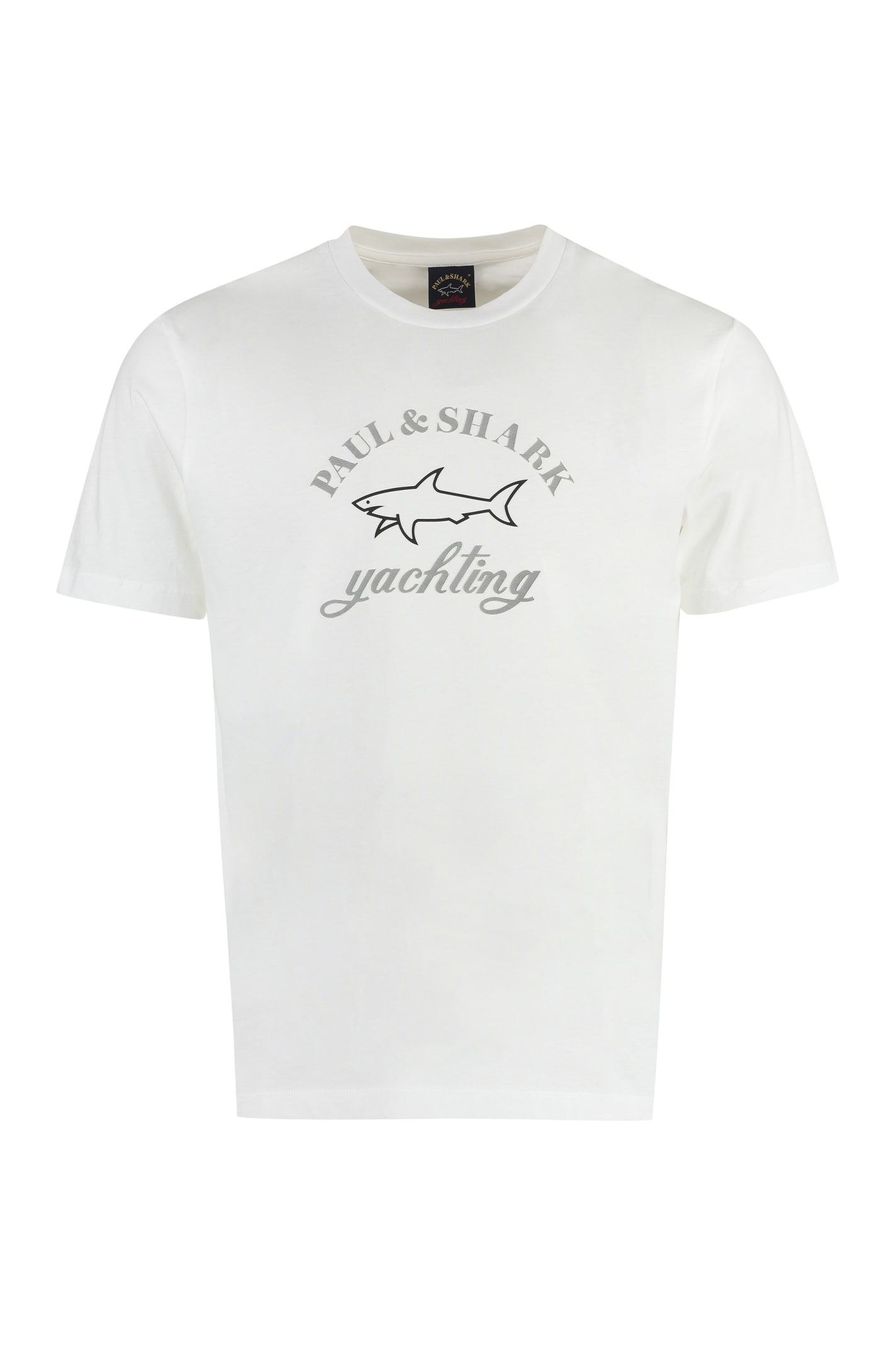 Paul&amp;shark Logo Cotton T-shirt In White