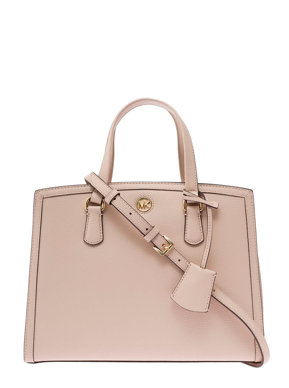 Chantal Blush Pink Handbag With Detachable Shoulder Strap In Grained Leather Woman Michael Michael Kors