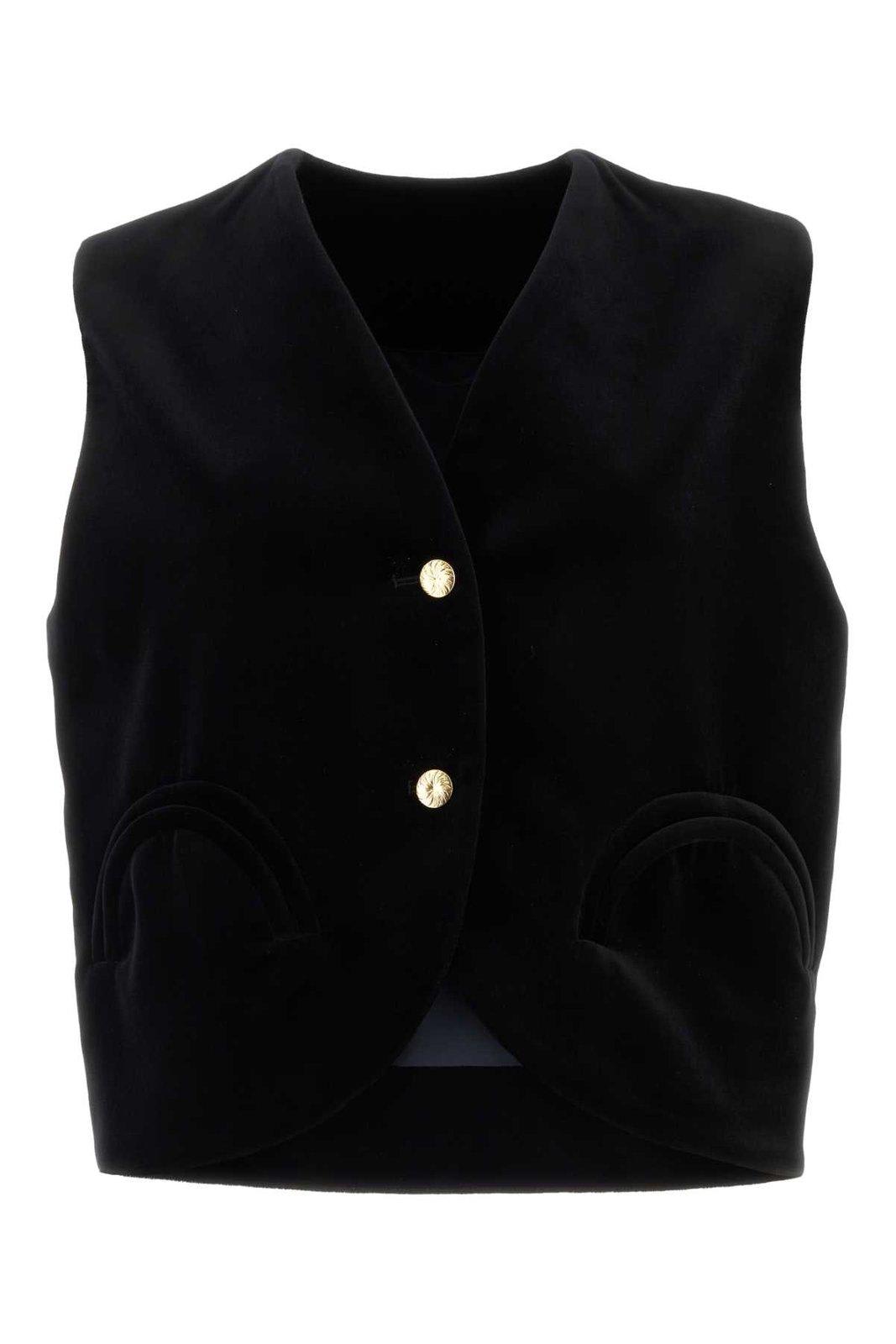 Jealousy Gliss V-neck Velvet Waistcoat