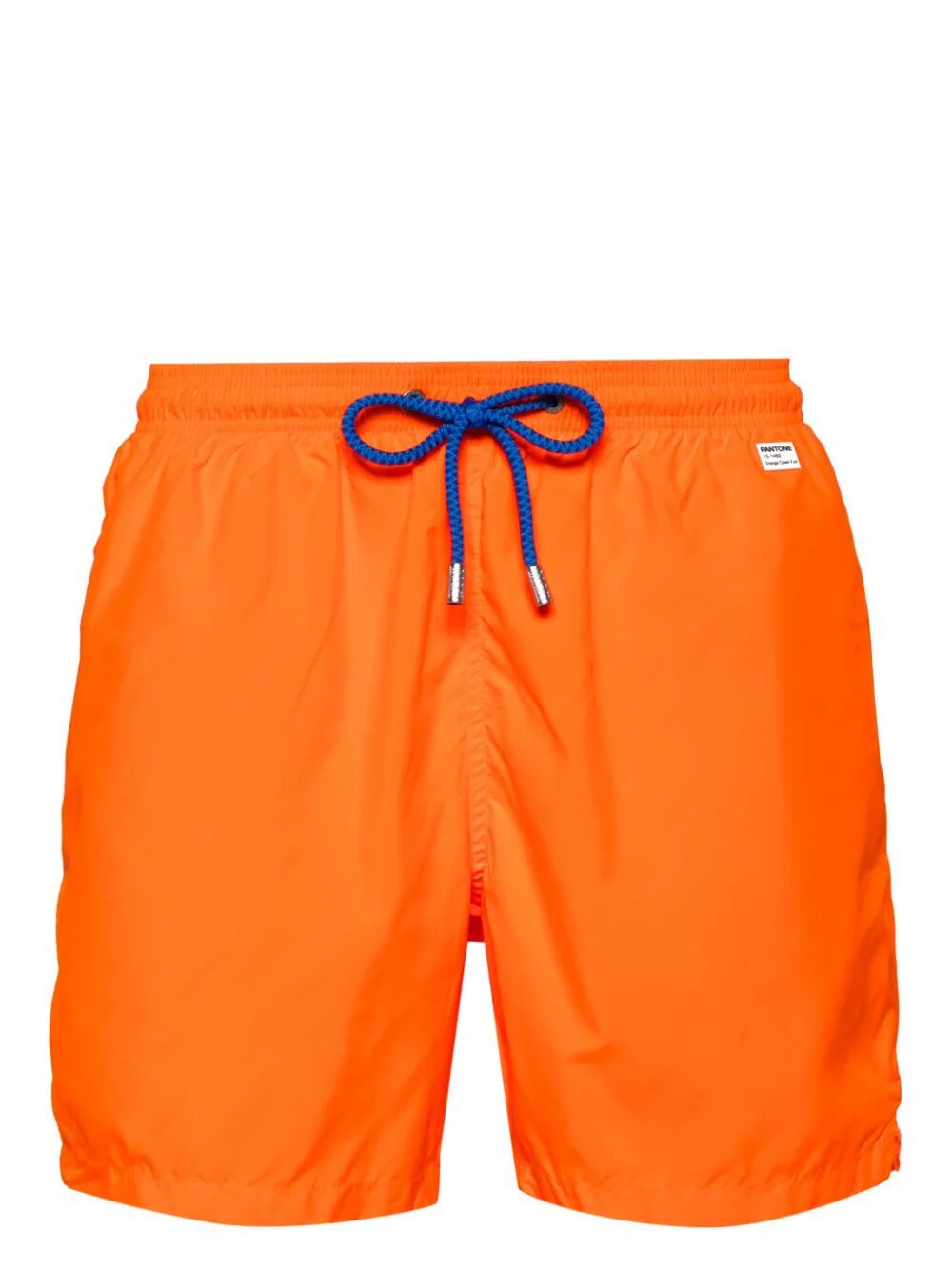Shop Mc2 Saint Barth Ultralight Swim Short Pantone In Fluo Orange