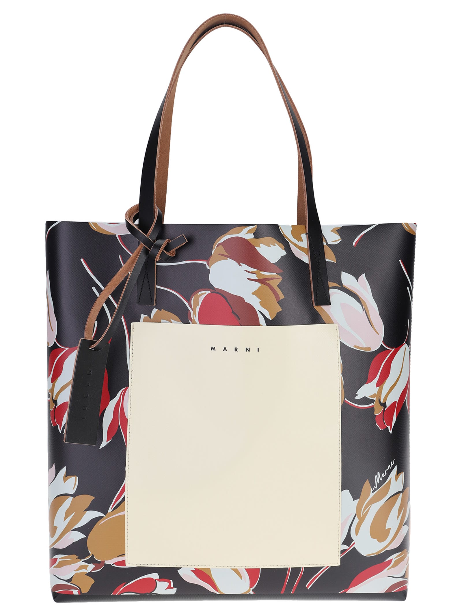 Marni Windblow Print Pvc Shopping Bag