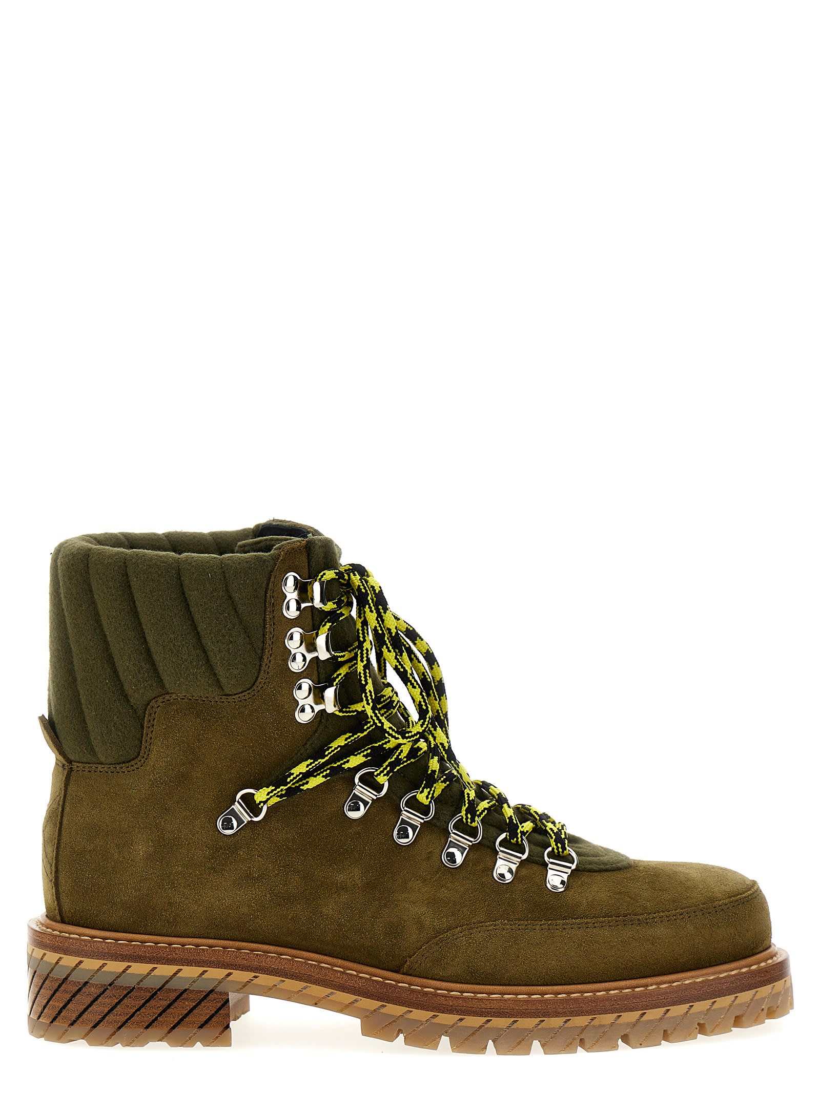 Shop Off-white Gstaad Ankle Boots In Green