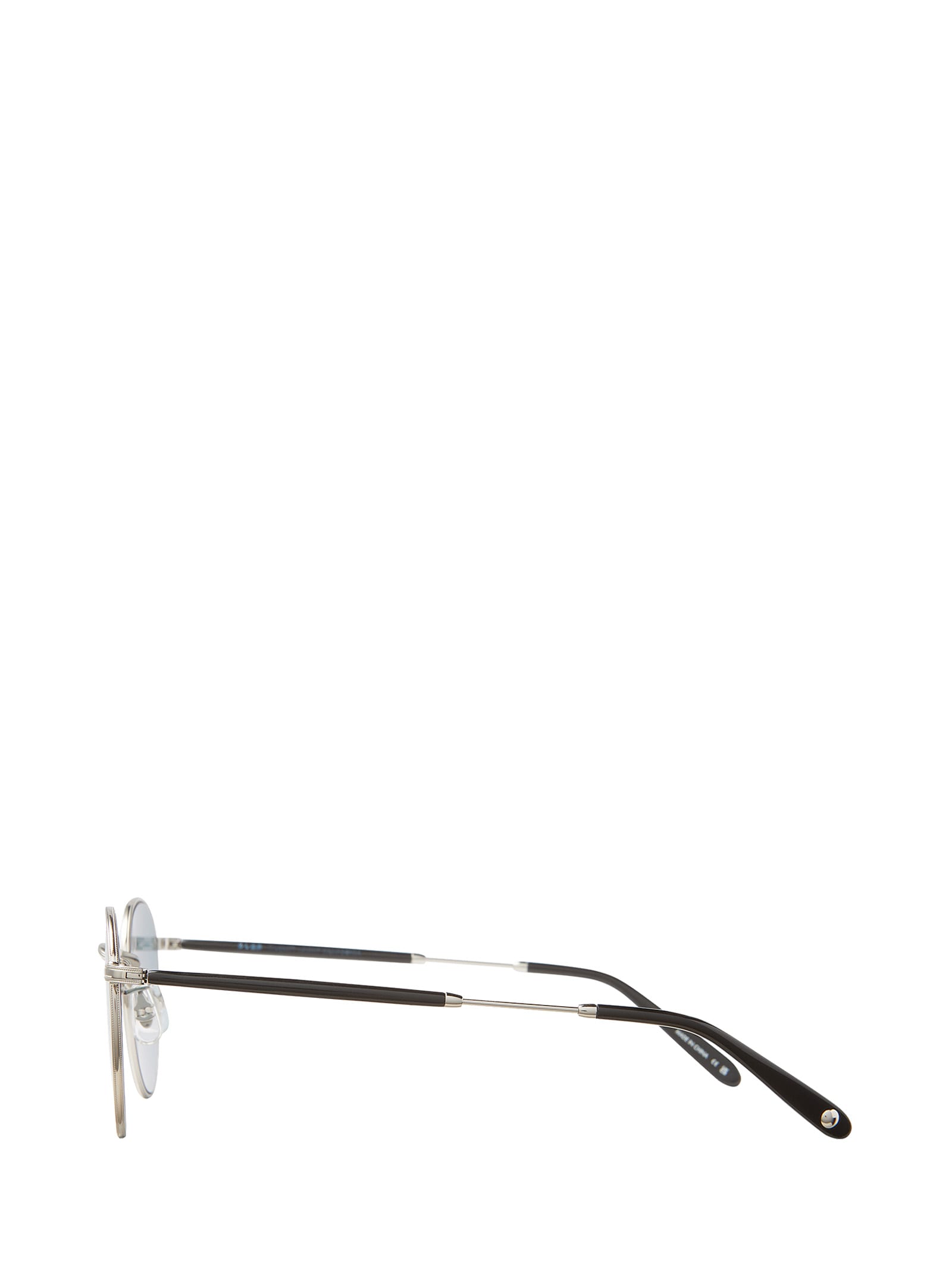 Shop Garrett Leight Wilson M Sun Silver-black Sunglasses