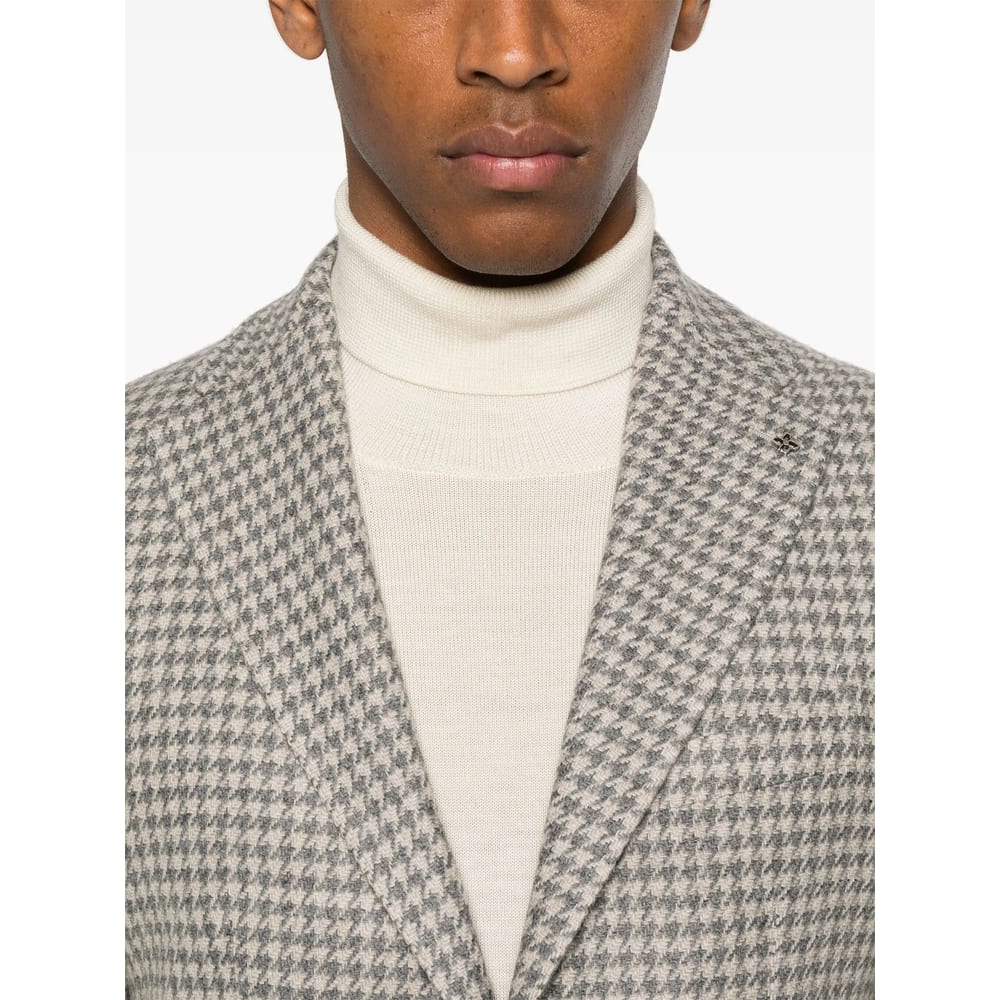 Tagliatore Single-breasted Blazer In Gray