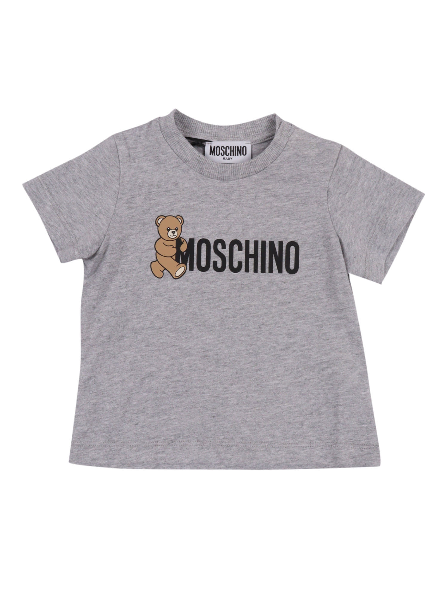 Moschino Short Sleeved Blouse In Gray