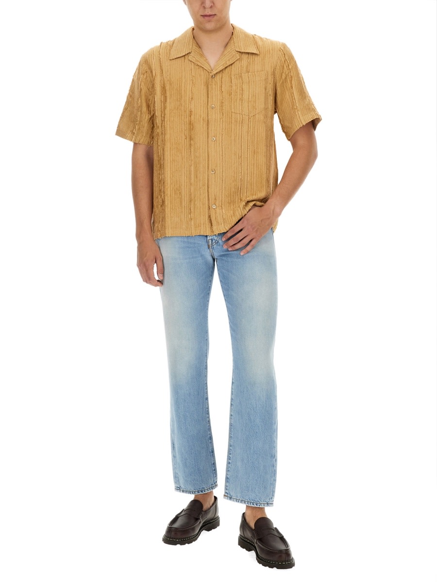 Shop Séfr Shirt Dalian In Beige