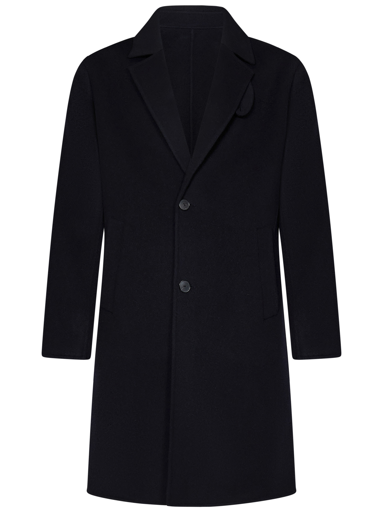 Shop Low Brand Coat In Blue