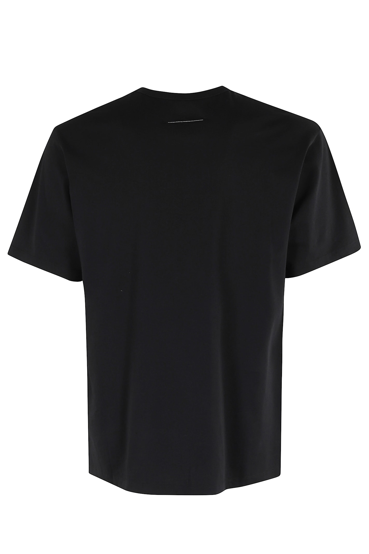 Mm6 Maison Margiela Numeric Signature Mm6 T-shirt Black In Black
