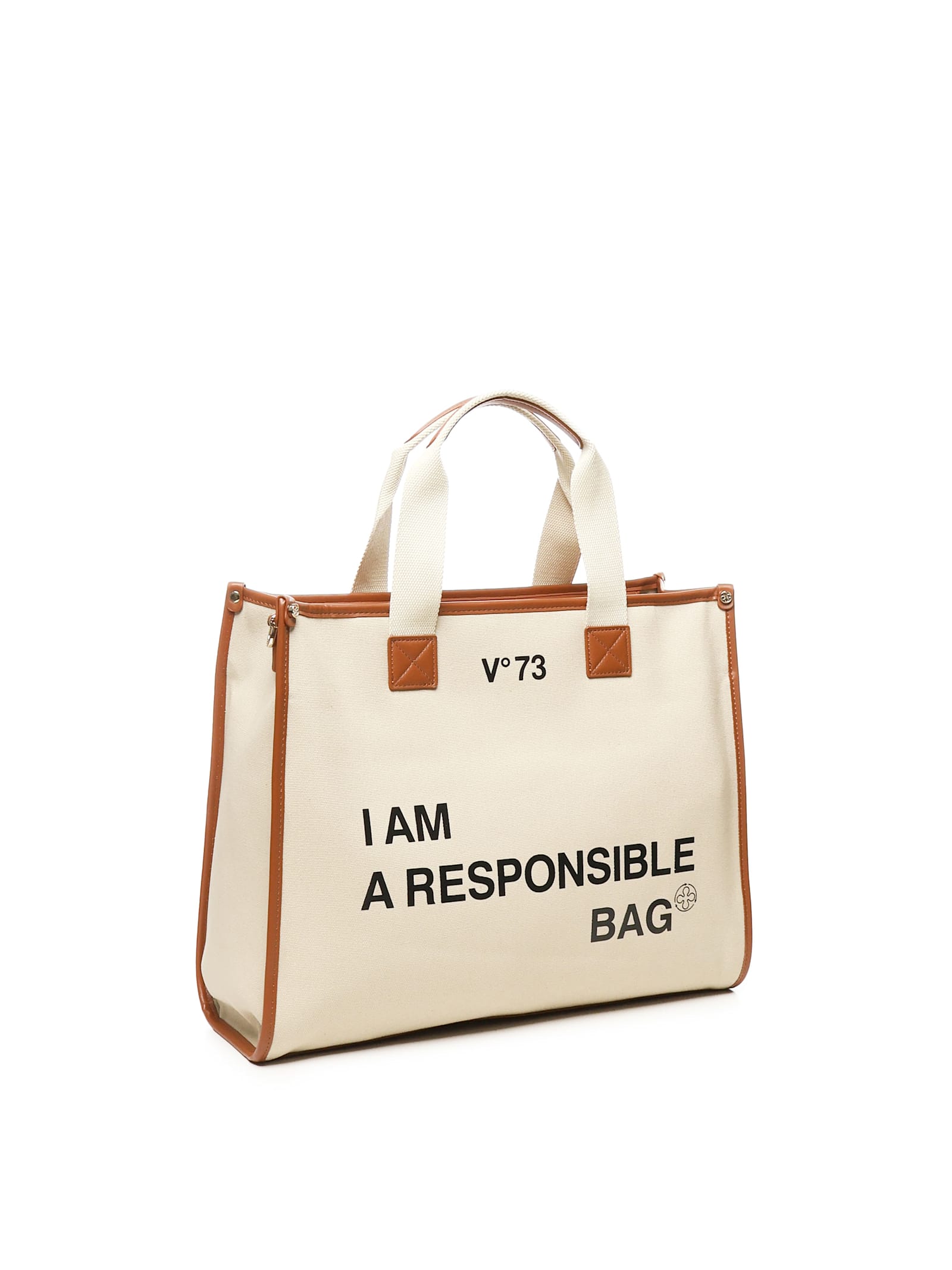 V73 RESPONSIBILITY COTTON TOTE BAG