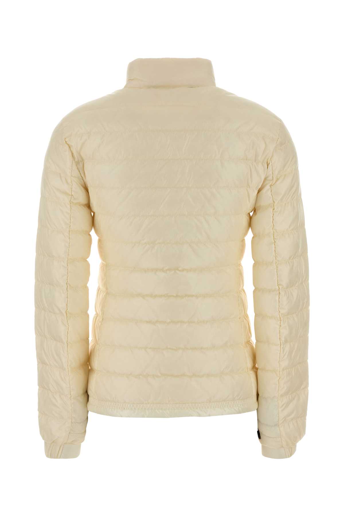 Moncler Grenoble Ivory Nylon Walibi Down Jacket In Yellow