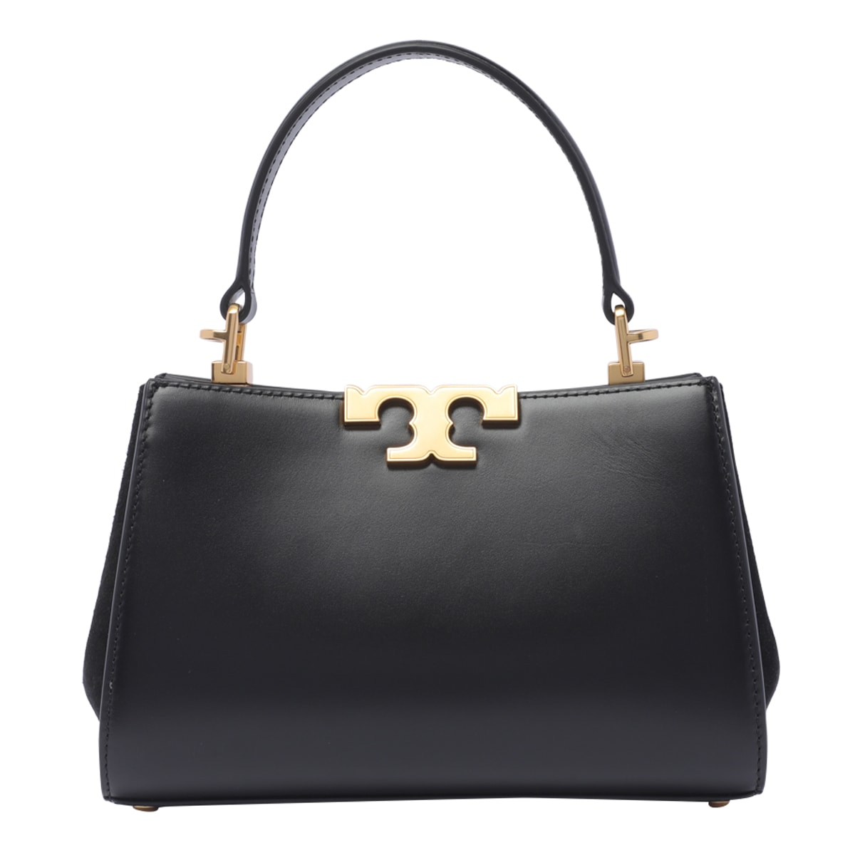 Shop Tory Burch Mini Eleanor Handbag In Black